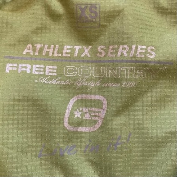 Free Country Windbreaker Rain Jacket Light Green Gray Small - Picture 7 of 9